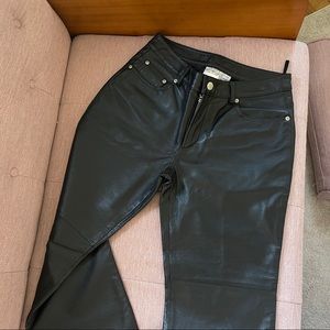 Jeanology Newport News Leather Pants Black SIZE 6P